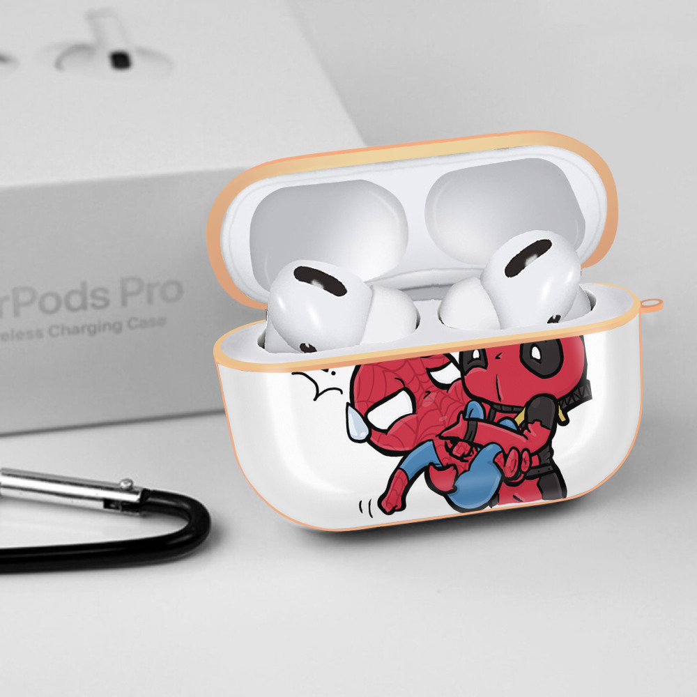 Deadpool デッドプール 【AirPods Pro用】ハードシェル保護ケース｜耐衝撃・防指紋・カラビナ付き商品仕様