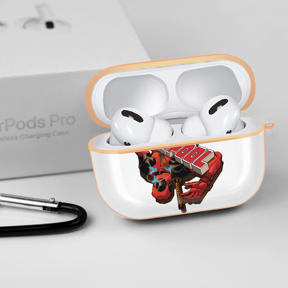 Deadpool デッドプール 【AirPods Pro用】ハードシェル保護ケース｜耐衝撃・防指紋・カラビナ付き商品仕様