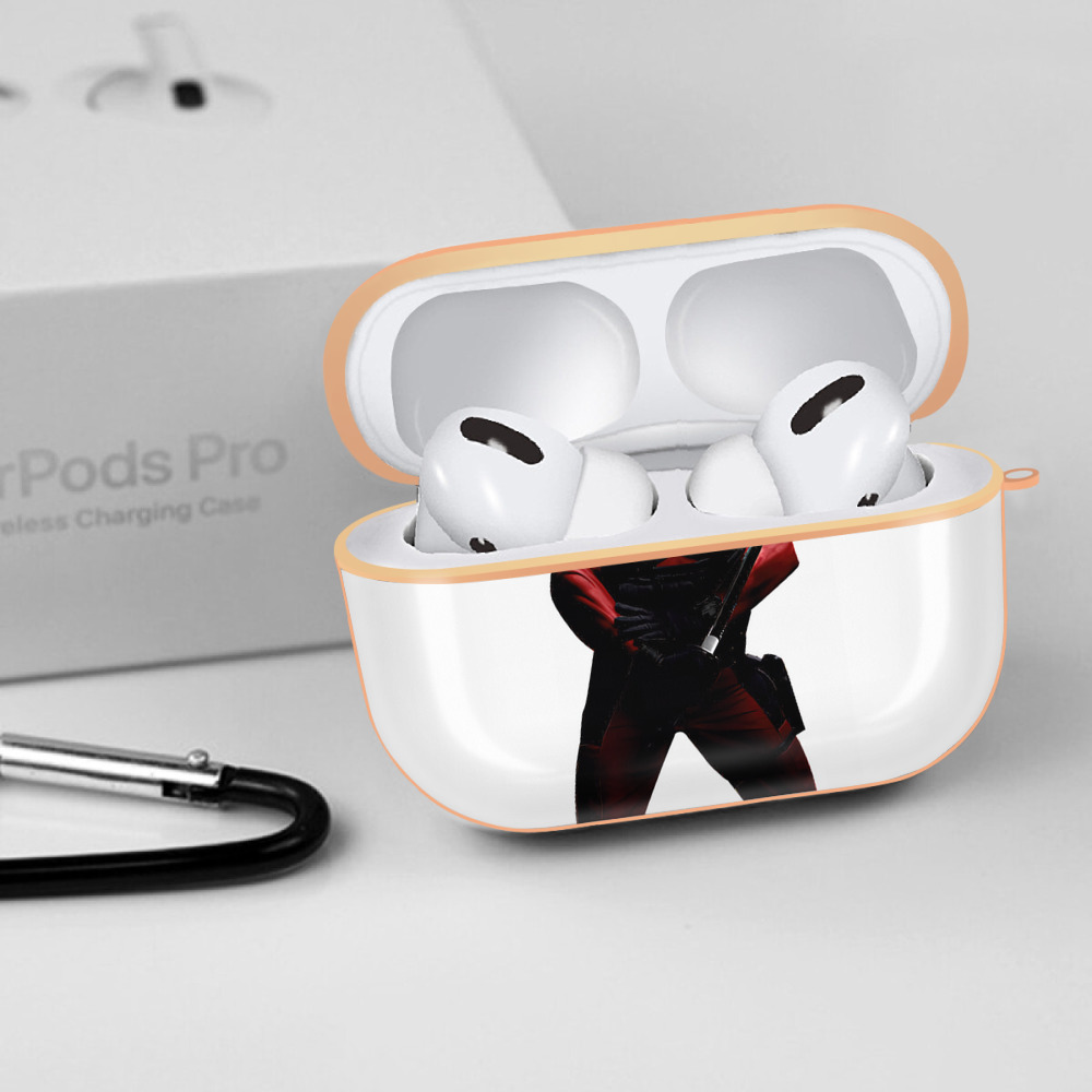 Deadpool デッドプール 【AirPods Pro用】ハードシェル保護ケース｜耐衝撃・防指紋・カラビナ付き商品仕様