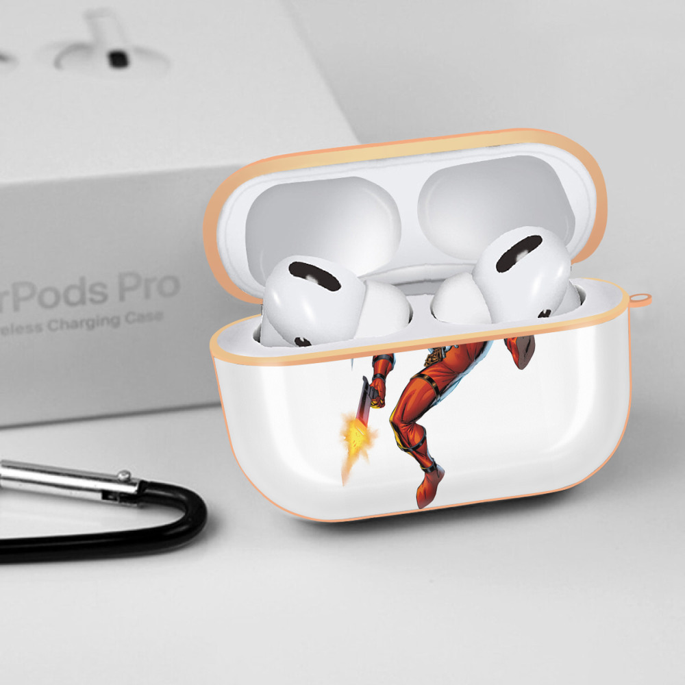 Deadpool デッドプール 【AirPods Pro用】ハードシェル保護ケース｜耐衝撃・防指紋・カラビナ付き商品仕様