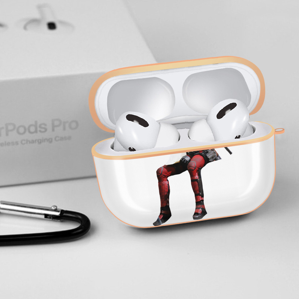 Deadpool デッドプール 【AirPods Pro用】ハードシェル保護ケース｜耐衝撃・防指紋・カラビナ付き商品仕様