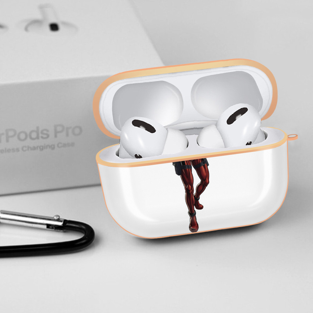 Deadpool デッドプール 【AirPods Pro用】ハードシェル保護ケース｜耐衝撃・防指紋・カラビナ付き商品仕様