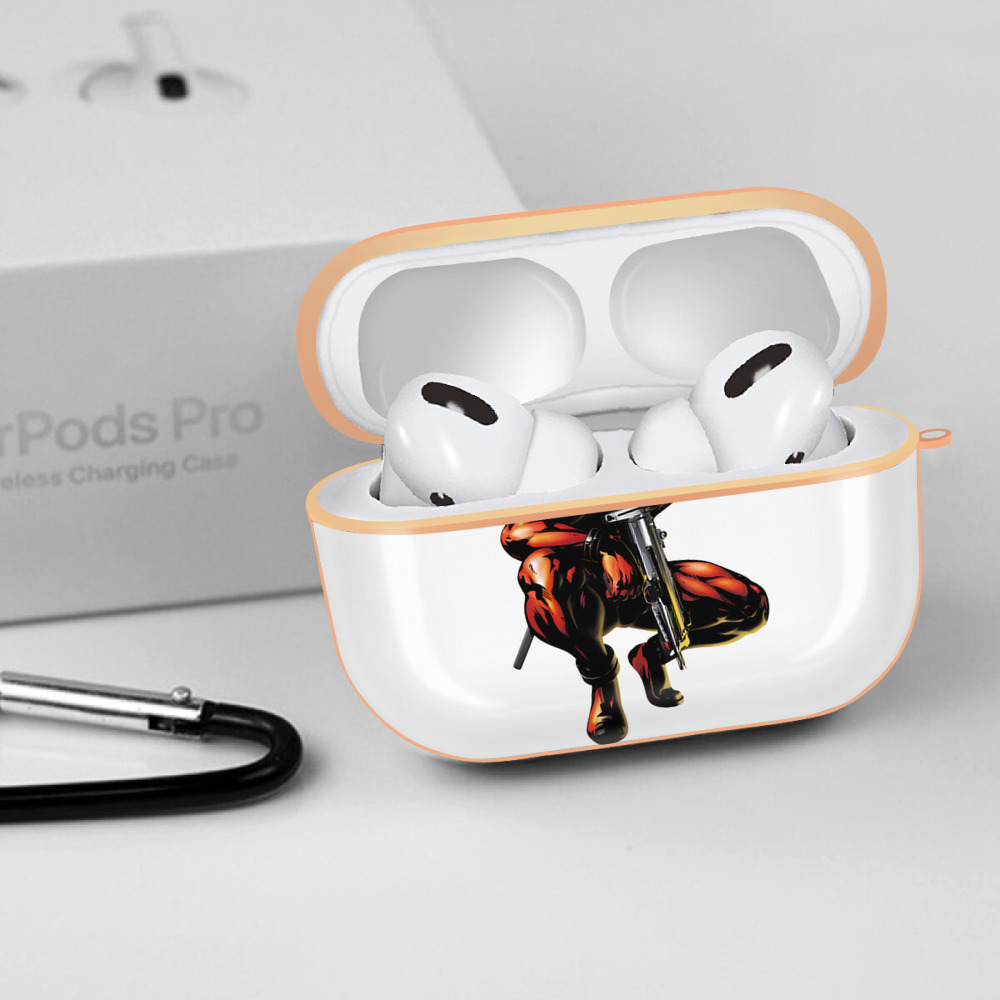 Deadpool デッドプール 【AirPods Pro用】ハードシェル保護ケース｜耐衝撃・防指紋・カラビナ付き商品仕様