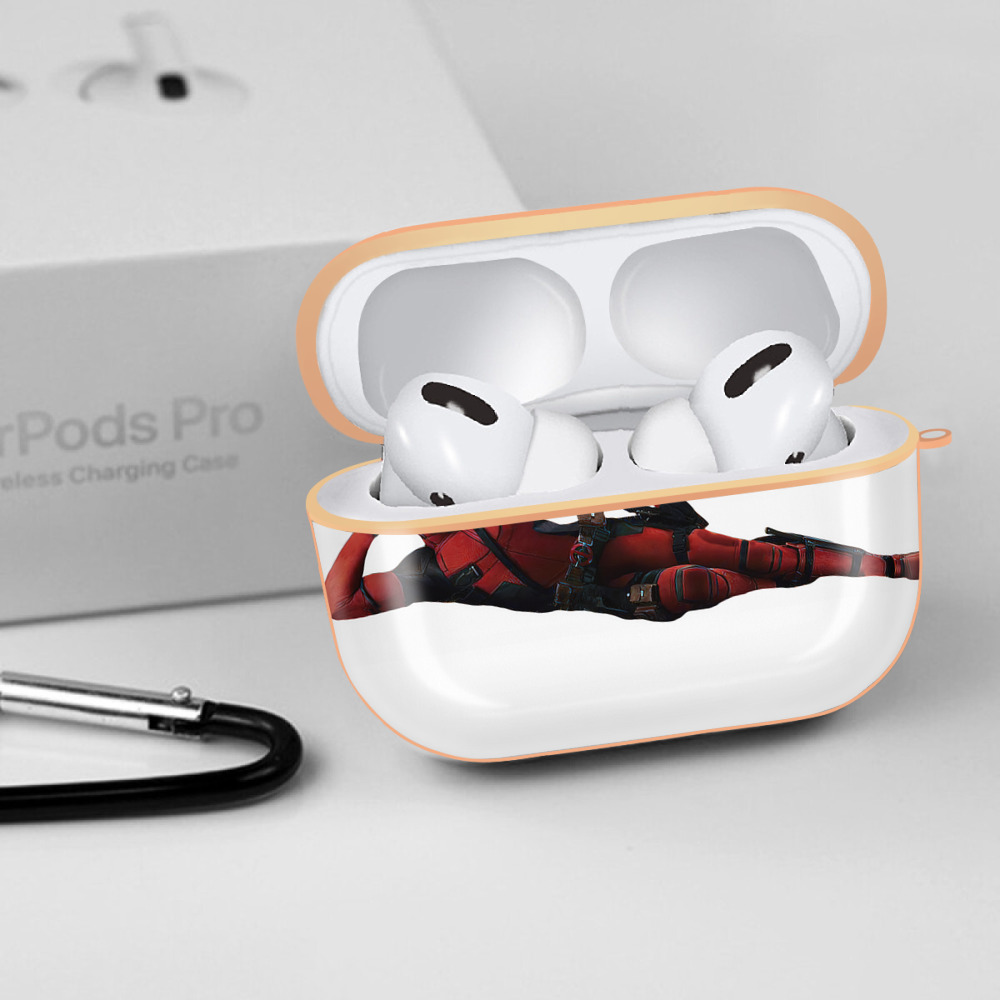 Deadpool デッドプール 【AirPods Pro用】ハードシェル保護ケース｜耐衝撃・防指紋・カラビナ付き商品仕様