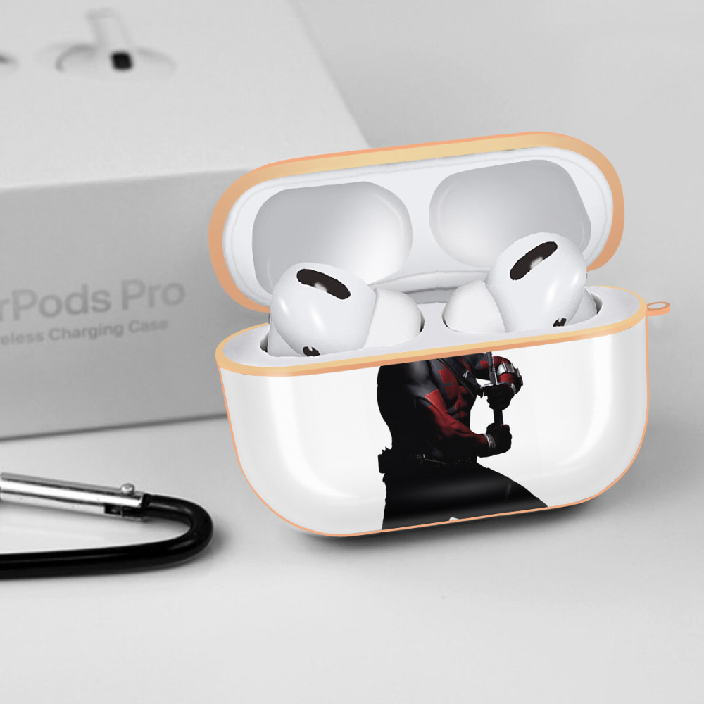Deadpool デッドプール 【AirPods Pro用】ハードシェル保護ケース｜耐衝撃・防指紋・カラビナ付き商品仕様
