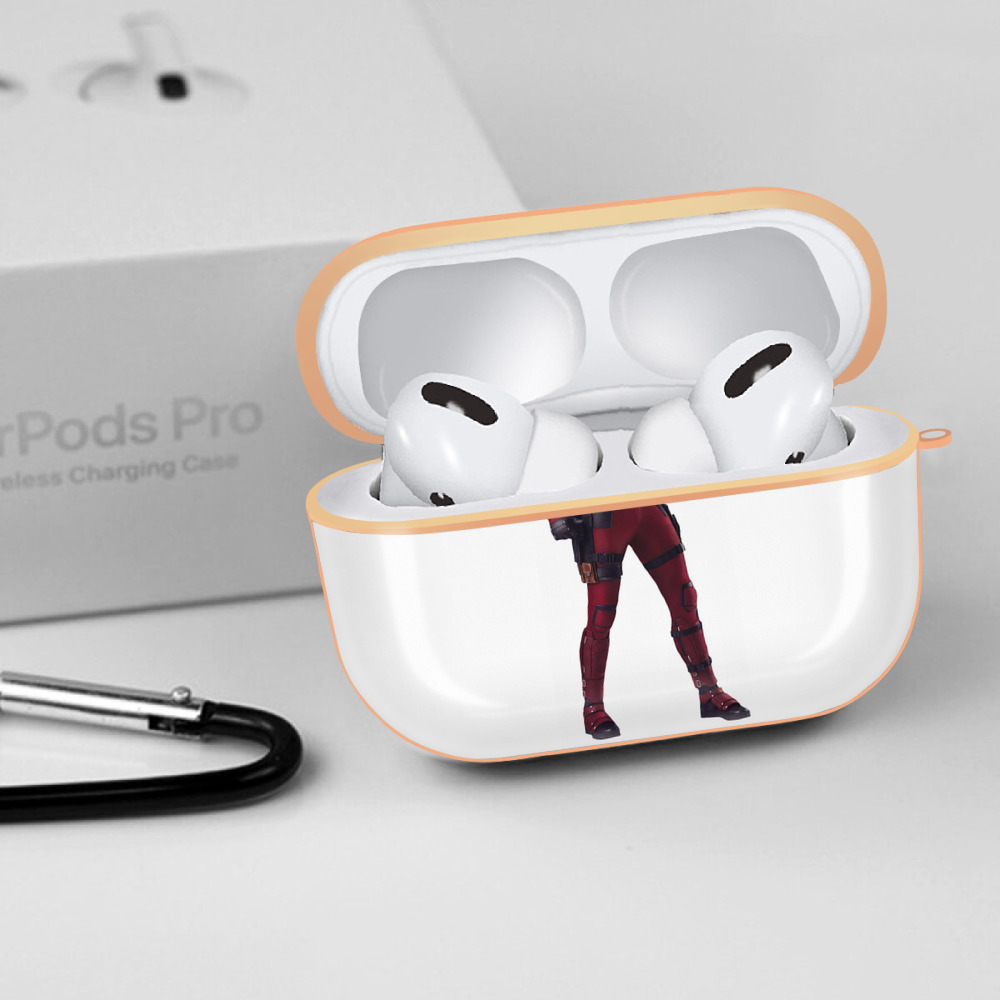 Deadpool デッドプール 【AirPods Pro用】ハードシェル保護ケース｜耐衝撃・防指紋・カラビナ付き商品仕様