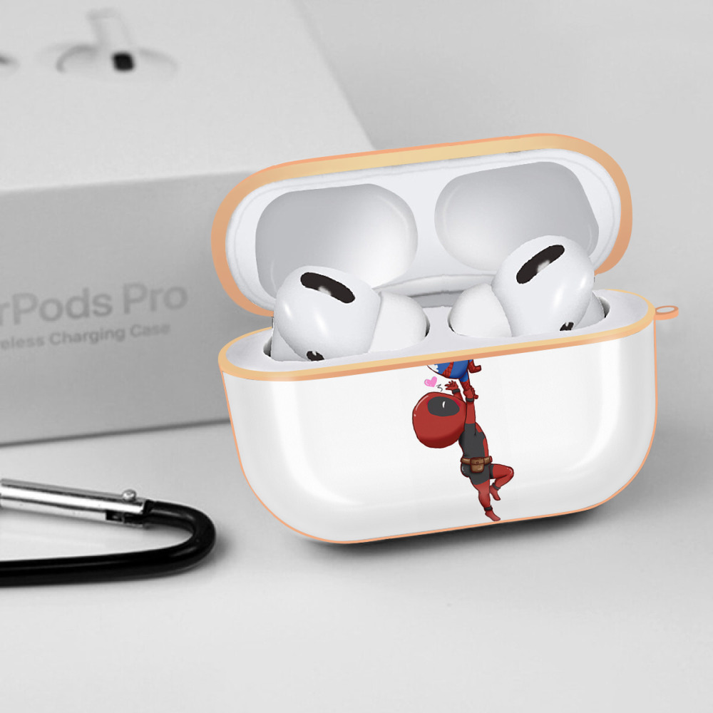 Deadpool デッドプール 【AirPods Pro用】ハードシェル保護ケース｜耐衝撃・防指紋・カラビナ付き商品仕様