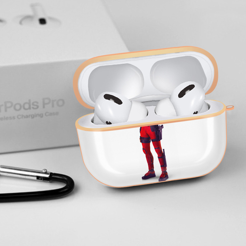 Deadpool デッドプール 【AirPods Pro用】ハードシェル保護ケース｜耐衝撃・防指紋・カラビナ付き商品仕様