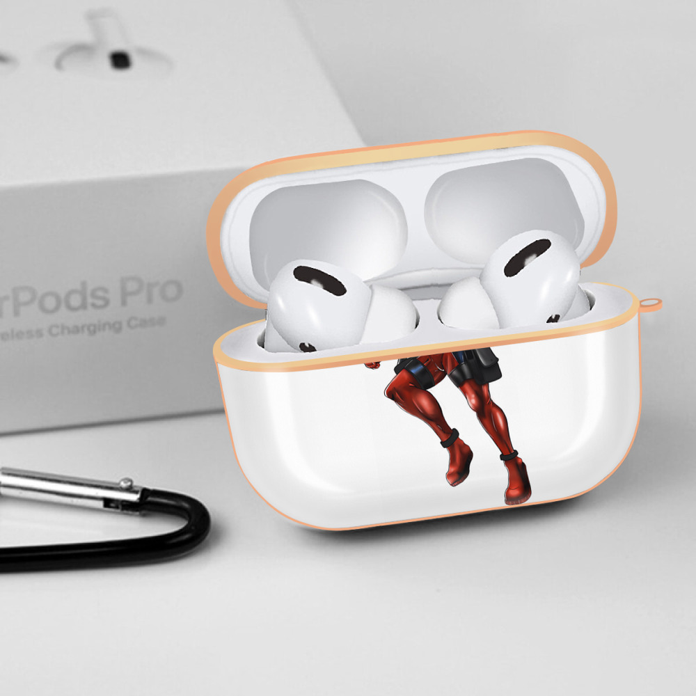 Deadpool デッドプール 【AirPods Pro用】ハードシェル保護ケース｜耐衝撃・防指紋・カラビナ付き商品仕様